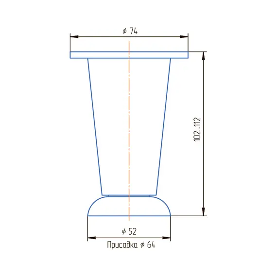 Опора регулируемая ОР 100-03 - 13
