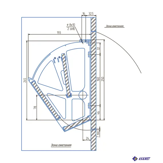 Комплект для тумбочек под обувь (2) коричневый - 13
