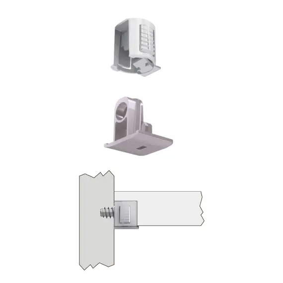 Полкодержатель (опора) d15, никель арт.SO061ZNL - 28