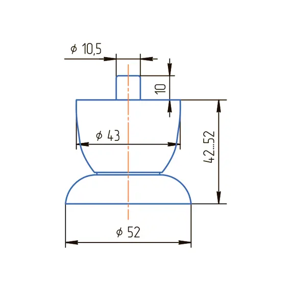 Опора регулируемая ОР 40-03 - 8