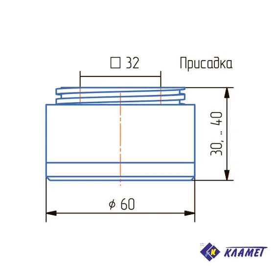 Опора регулируемая ОР 30-07 коричневый - 7