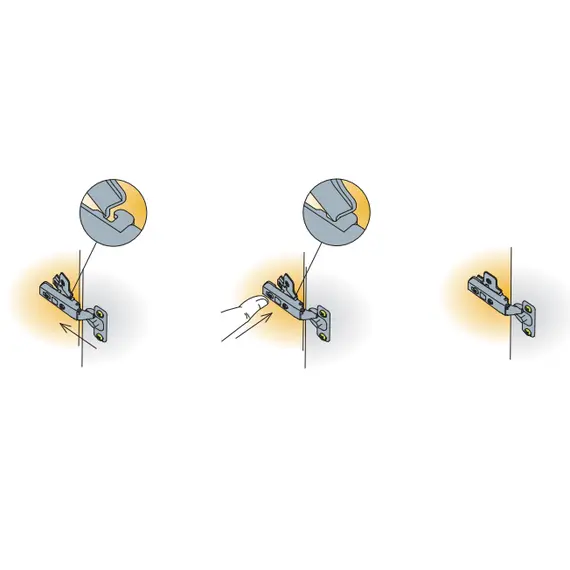 Монтажная планка петли Titus S-type F 18 мм с винтами 6,3х13 мм. Арт: 244-0085-650-00 - 28