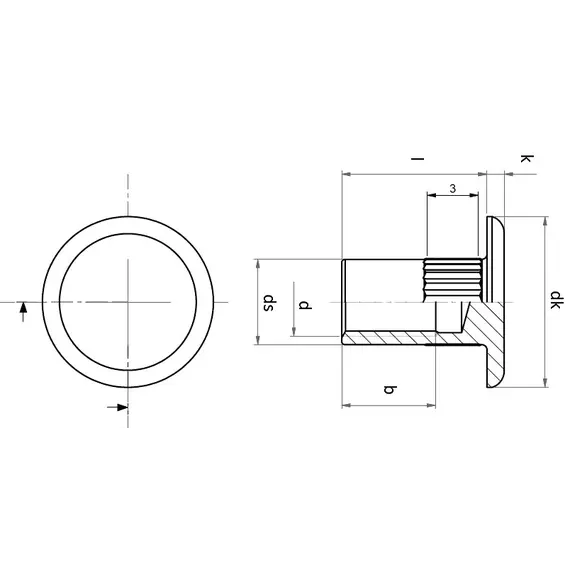 Стяжка межсекционная «Мама» М4 Х 8,5 (никель) арт.636A60408MC - 6