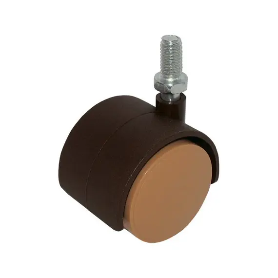 Опора колесная ОК40 мм со штырем белая, арт.ОКП41 (бел)