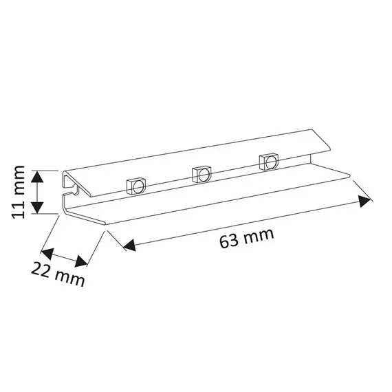 Светильник LED KLIPS пластиковый 0,25W 12VDC 3000К LED3528, провод 2 м арт.KLIPS-P-3528-30K-01 - 10