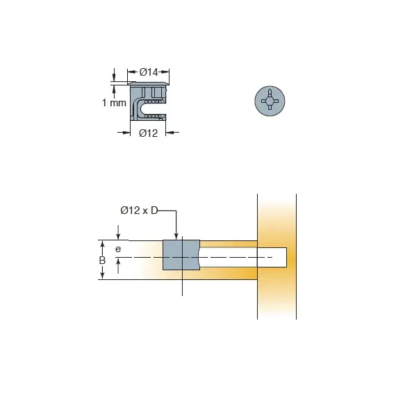 Эксцентрик мебельный Titus System 5 CAM 2000 для плиты 12 мм. Арт: 005576-885-300 - 3