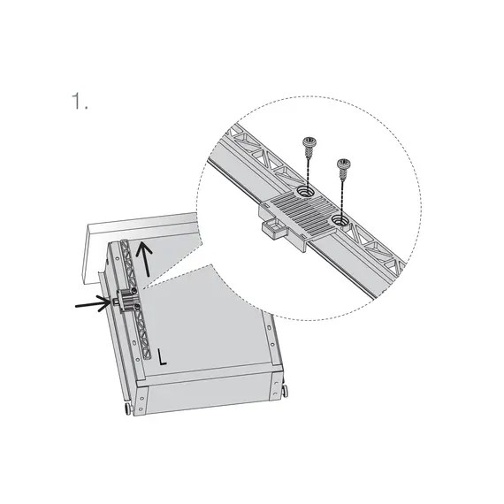 Доводчик (демпфер) мебельный Titusoft MD для металлических ящиков (комплект) арт.973-0X39-380-K2 Titus - 23