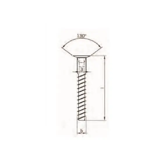 Винт-конфирмат Cubo 6,3х50 мм под шестигранник. Арт: 101-6350-400 - 7