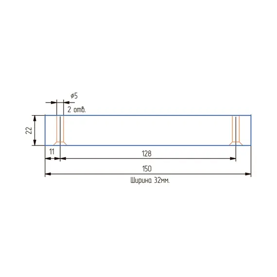 Опора стационарная прямоугольная ОСП 22 -К - 13