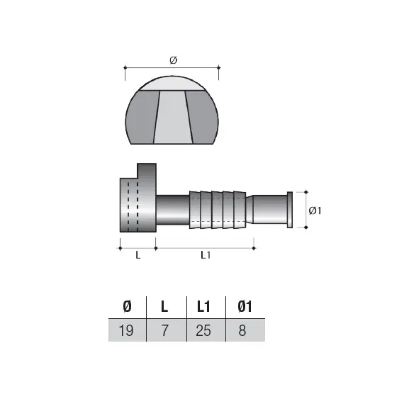 Соединитель, пластик черный арт.SI05PNE - 22