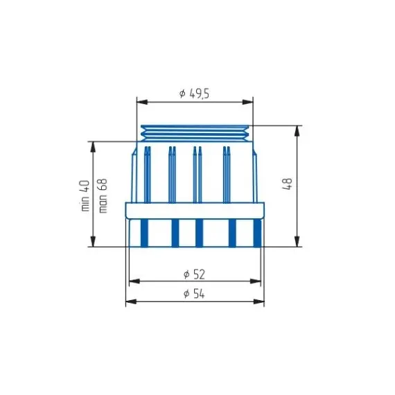 Пятка регулируемая D=50 мм арт.ПЯТР-50 - 13