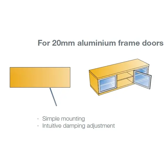 Демпфер GLISSANDO AL для алюмин.фасадов, серый арт.972-0420-380-00 - 15
