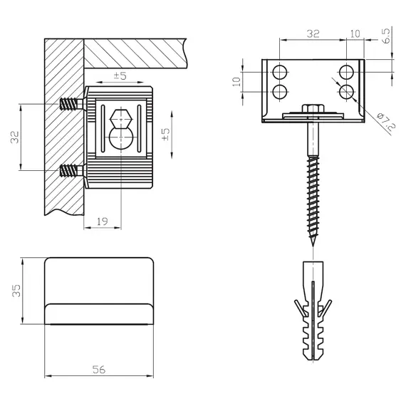 Навес шкафа (темно-коричневый) арт.448000.G - 22