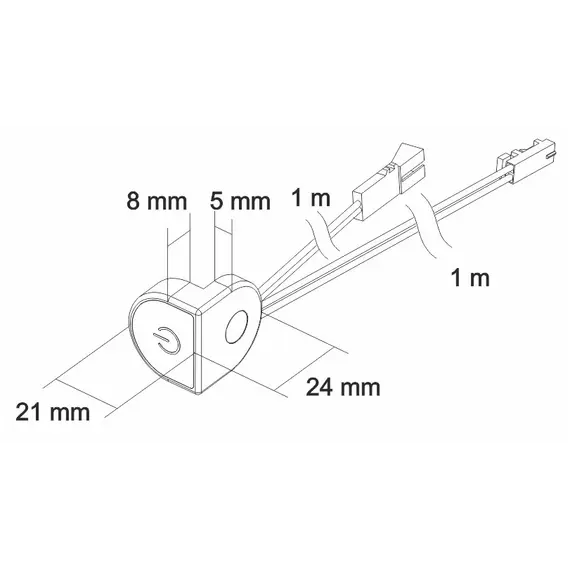 Выключатель сенсорный LT36 12VDC 36W арт.WYL-LT36-AL-01 - 10