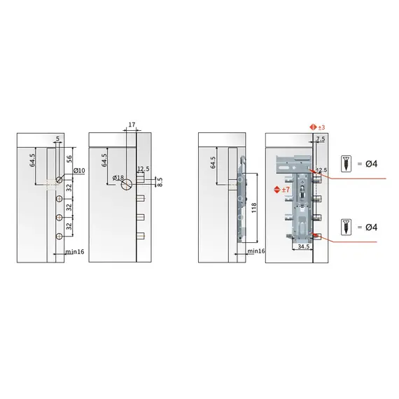 Навес скрытый, пром упаковка, сталь, цинк арт.345-632000-Z - 4