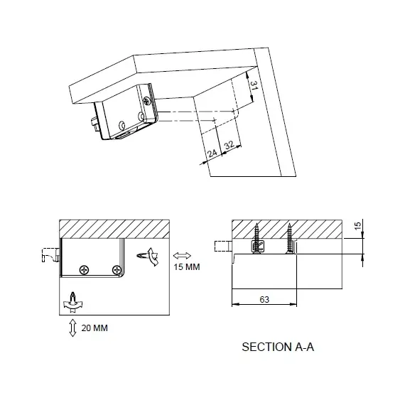 Навес мебельный, левый (белый) арт.146.UNIL.01 - 4