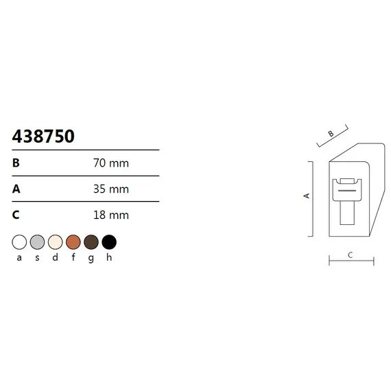Заглушка для навеса (комплект: прав. + лев.) (коричневый) арт.438750.COV.G - 4