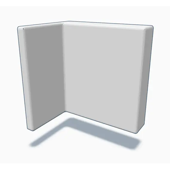 Заглушка навеса 345, пром упаковка, пластик, белый арт.345-448000-COVP-877