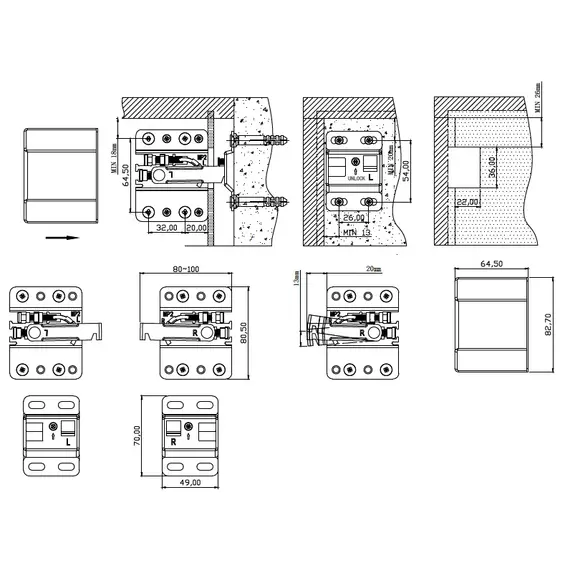 Навес забивной, 2 шт, серия 183, сталь, цинк, компл арт.183-1515-Z - 1