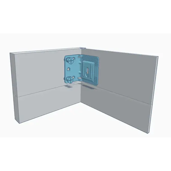 Навес 345, компл. 1шт навес, 1шт планка, 1 шт заглушка, 2шт винт, сталь и пластик, коричневый арт.345-448000-K1-831 - 9