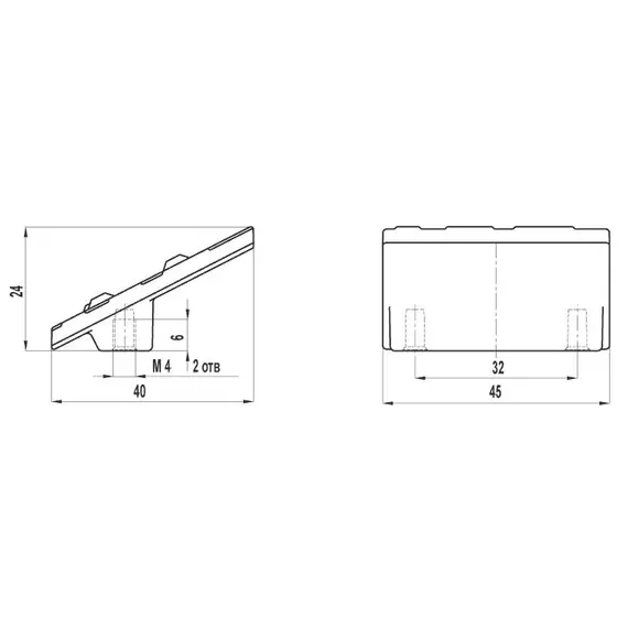 Ручка для мебели Sagittario FM-062 032 Cr, 32 мм, хром глянцевый. - 2