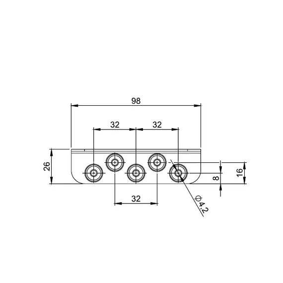 Стяжка кроватная 100 мм арт.371.1037.40 - 21