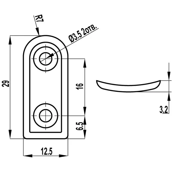 Штанга FD-045 000 бронза полированная - 9