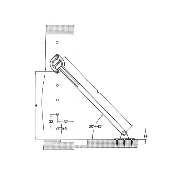Ограничитель мебельный, коричневый арт.257-9385-970-00 - 9