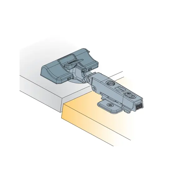 Демпфер мебельный Titus Glissando TT механизм мягкого закрывания подходит к петлям серии T-type 110, 120. Арт: 729-0K71-054-00 - 54