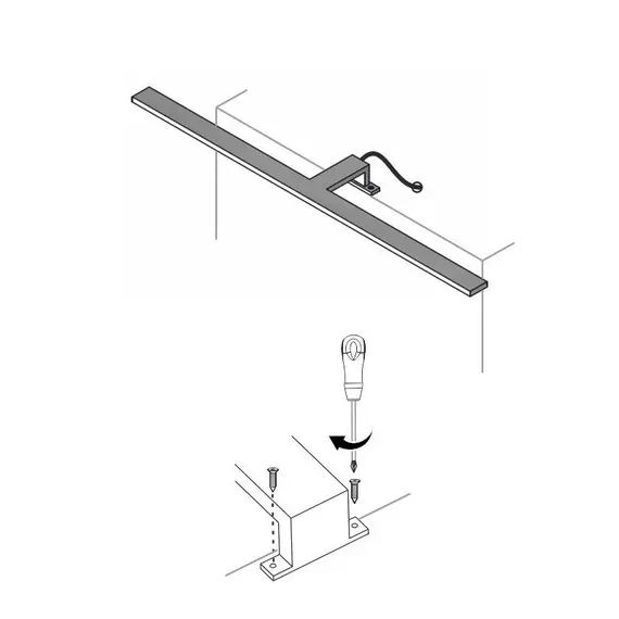 Светильник LED AMBER UNIWERSALNY IP44 4,5W 230VAC 6000К, провод 30 см, хром арт.AMBER-U-60K-01 - 44