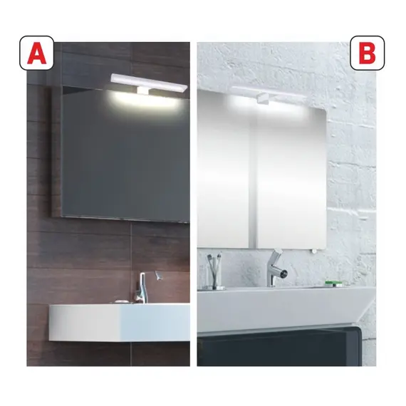 Светильник LED MIRA IP44 8W 230VAC 6000К, провод 30 см, хром арт.MIRA-U-60K-01 - 14