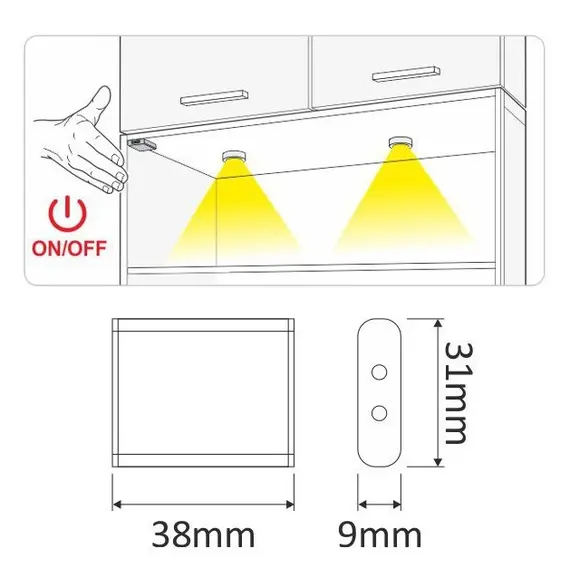 Выключатель инфракрасный LED IRS-DOOR 12VDC 36W арт.WYL-IRS-AL-01 - 12