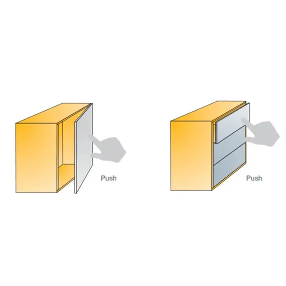 Толкатель Push Latch система открытия нажатием с прямой пластиной арт.915-0X59-381-K2 Titus - 51