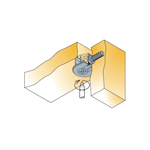 Эксцентрик мебельный забивной Titus System 6 для плиты 18 мм тик. Арт: 006387-849-001 - 30