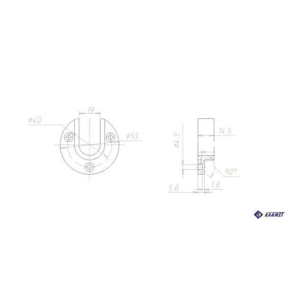 Штангодержатель накладной (коричневый) - 11