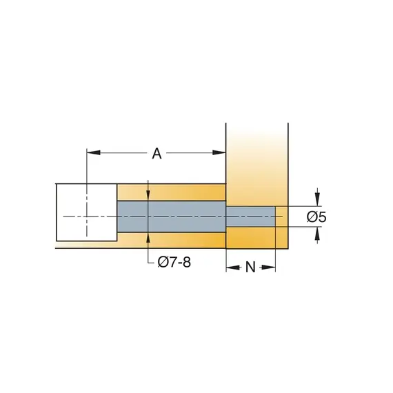 Эксцентриковая стяжка, комплект для плиты Titus (009435+009495) 12 мм. Арт: 009495-885-K01 - 38