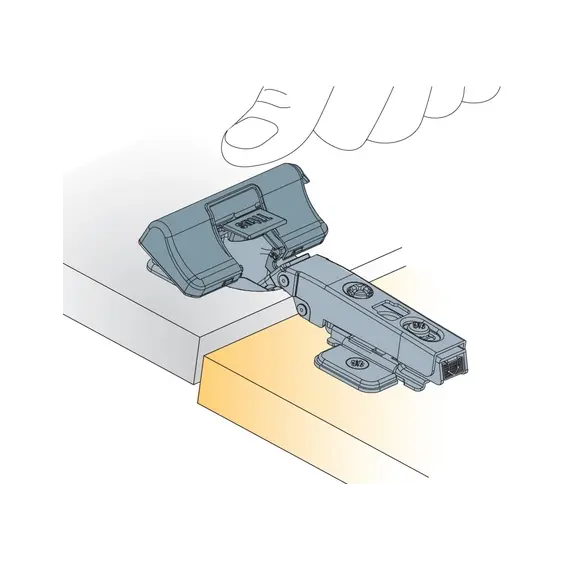 Демпфер мебельный Titus Glissando TT механизм мягкого закрывания подходит к петлям серии T-type 110, 120. Арт: 729-0K71-054-00 - 47