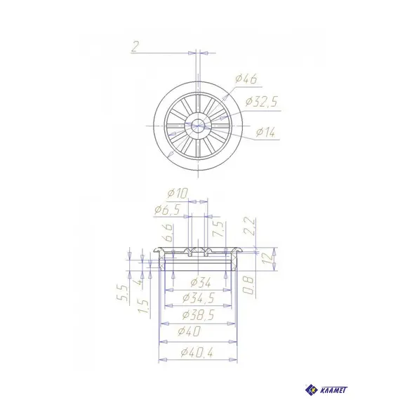Решетка вентиляционная венге - 18