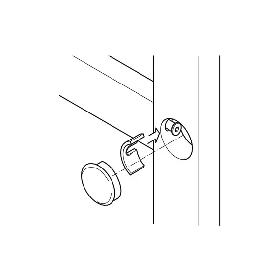 Сегментная часть мебельной стяжки арт.MTL.260.51.910 - 42