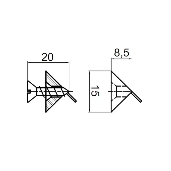 Соединитель задней стенки, ES.1052.05 - 16