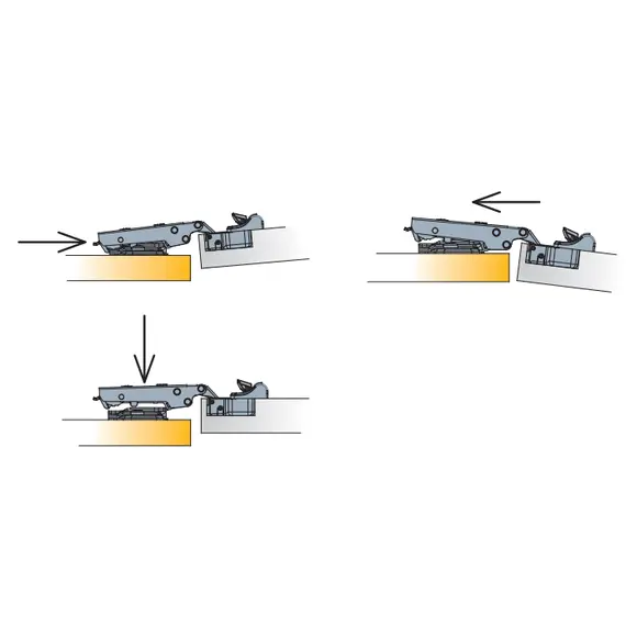 Монтажная планка петли Titus T-type F2 мм крест. арт.700-0NA2-054-00 - 9