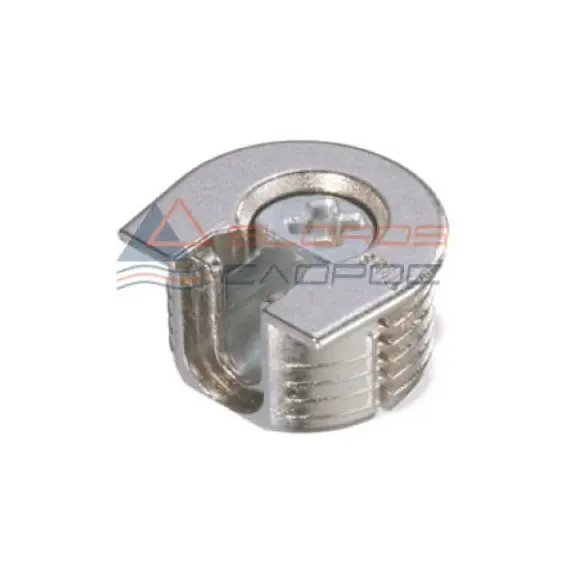 Эксцентрик мебельный распорный Titus System 6 Quickfit-Expando установка сбоку и сверху для плиты 16 мм никель. Арт: 006451-847-001