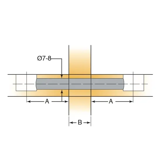 Дюбель мебельный двойной с кольцом Titus System 5 длина 83,4 мм. Арт: 005752-883-300 - 20