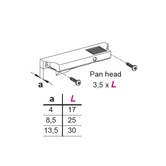 Фиксатор внутреннего ящика Ninka, 8,5мм, т.серый арт.5025.95 20181 - 40