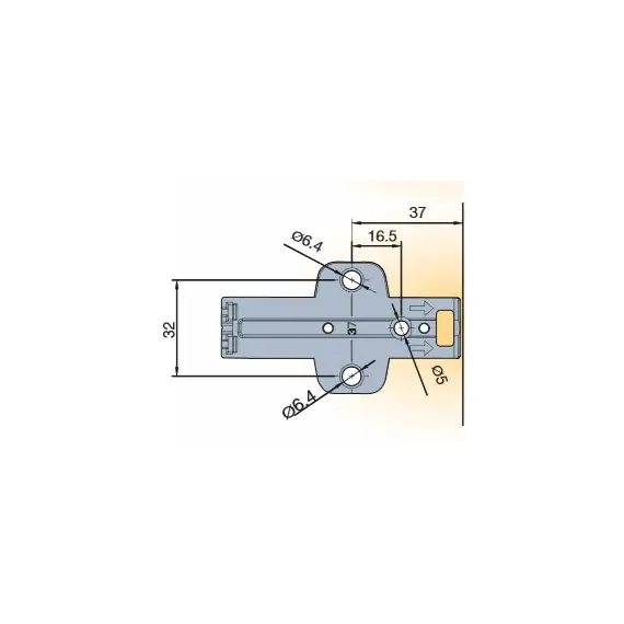 Толкатель Push Latch система открытия нажатием c крестообразной пластиной арт.915-0X59-381-K1 Titus - 126