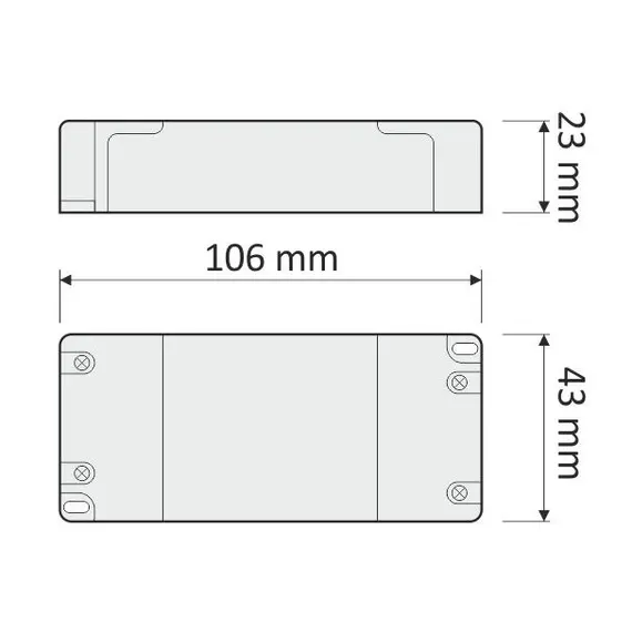 Блок питания LED STANDARD PLUS 12W 12VDC, без проводов арт.TRA-SP-12W-T-01 - 15