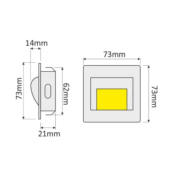 Светильник LED STEP 1,4W 12VDC 4000К, провод 30 см, алюм. матовый арт.STEP-SD-40K-01 - 16