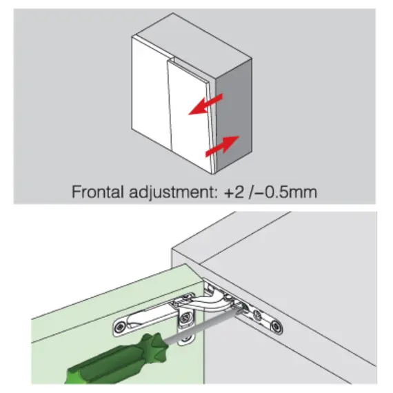 Комплект петель скрытого монтажа (к-т из 2 шт.), никель 939-1990-650 - 20