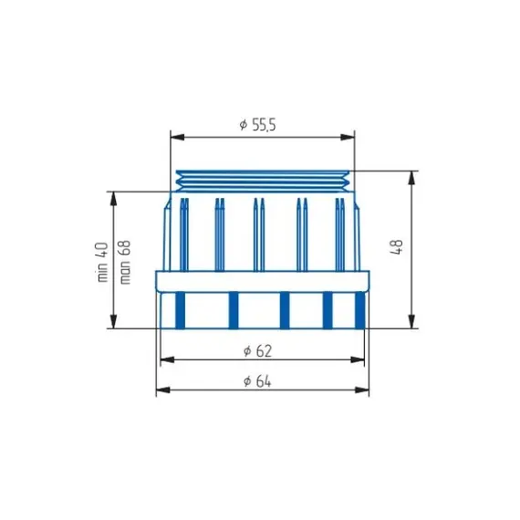 Пятка регулируемая D=60 мм, арт.ПЯТР-60 - 17