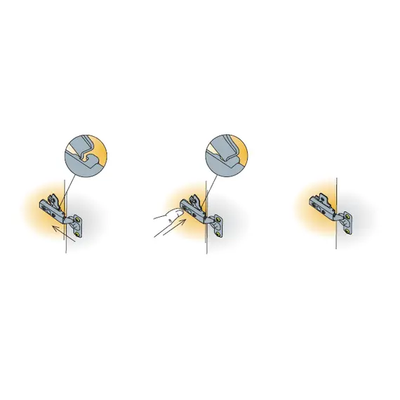 Монтажная планка петли Titus S-type F6 мм c винтами 6-3x15 мм. Арт: 244-0Z51-050-00 - 24